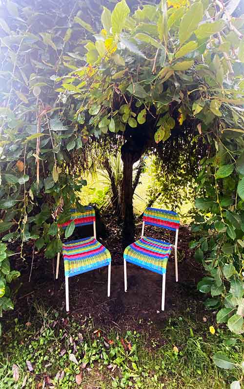 Children's den in the gardens 