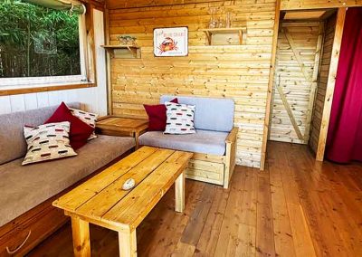 glamping lodge lounge